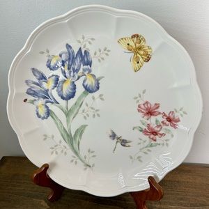 LENOX BUTTERFLY GARDEN ORANGE SULFUR 11” DINNER PLATE